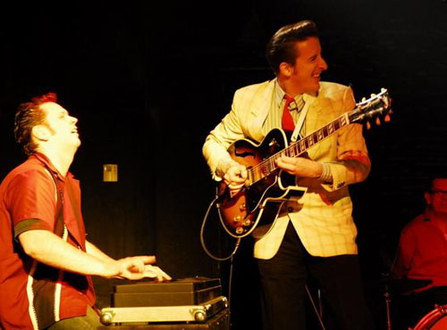 Sonny with Gdor Zsolt ('The Boogie Man') on piano, Stormy Tom on drums