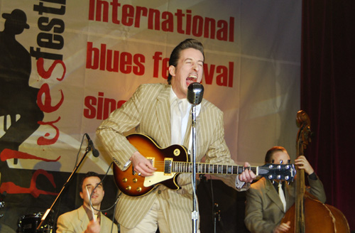 Sonny at the Sighisoara blues festival