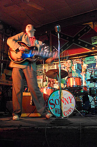 Sonny with Little Tommy on the drums